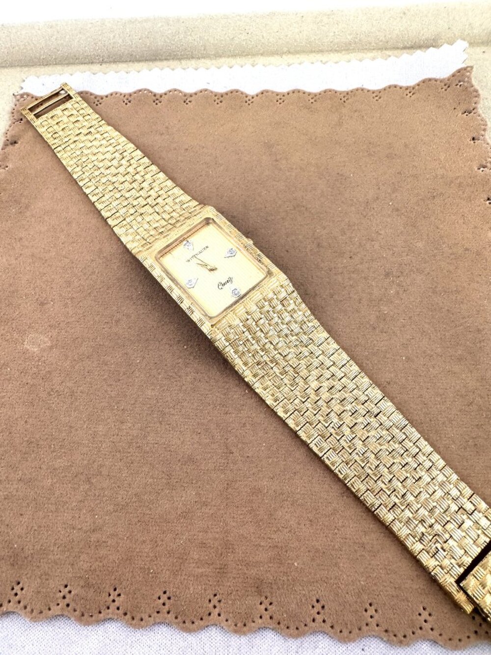 Vintage Swiss made Wittnauer Diamond dress watch and Italian Bracelet - Picture 4 of 12